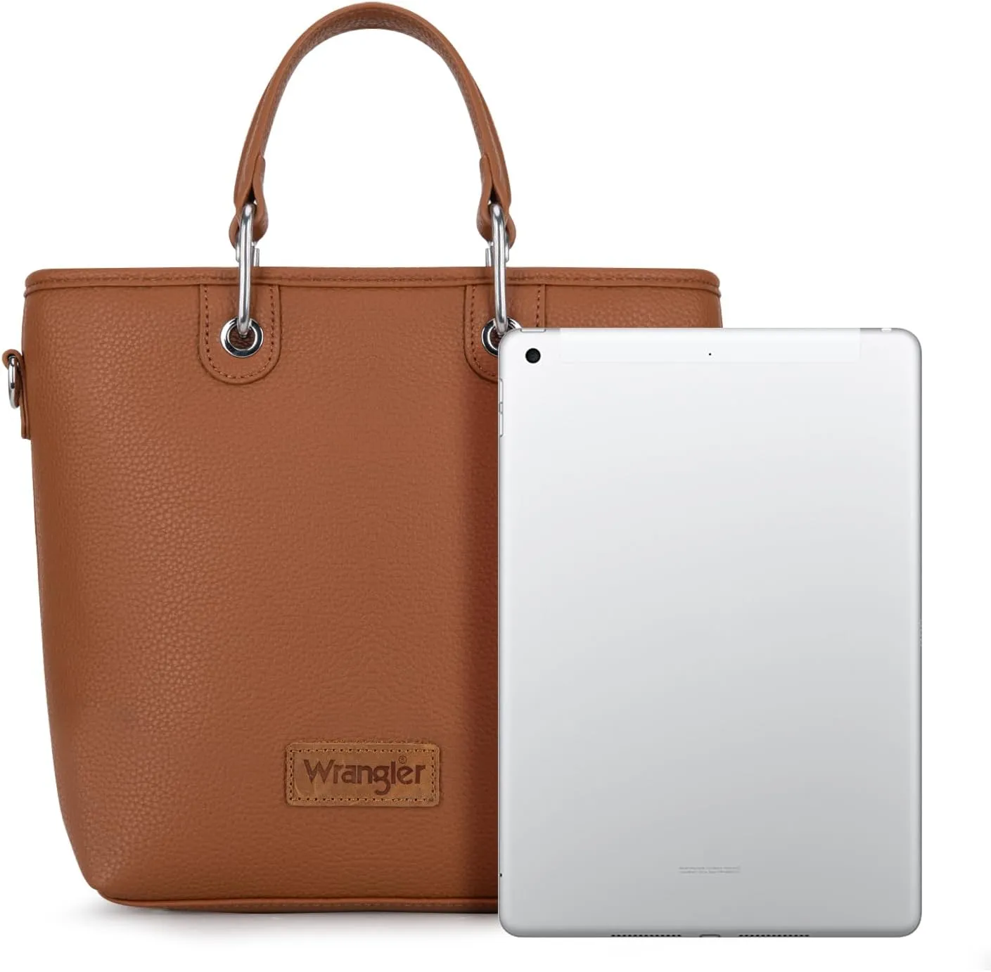 Wrangler Tote Bag for Women Casual Work Top-handle Handbag with Card Holder