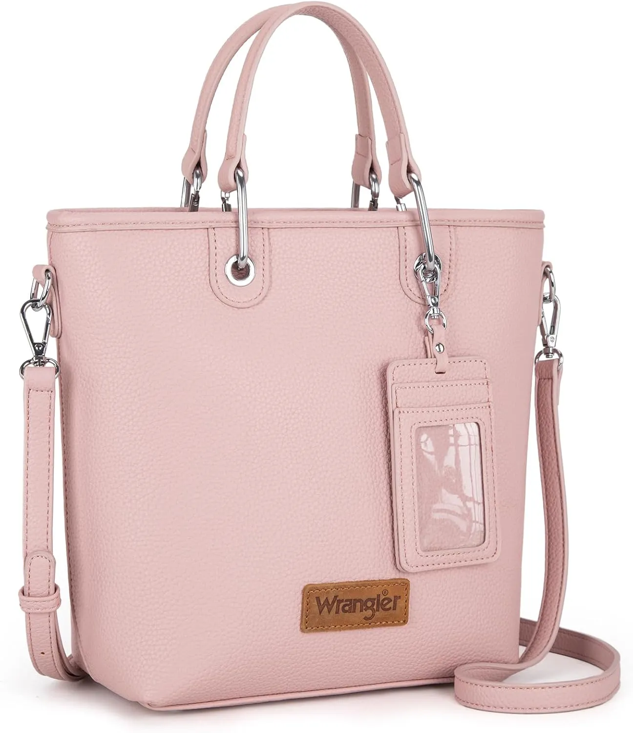 Wrangler Tote Bag for Women Casual Work Top-handle Handbag with Card Holder