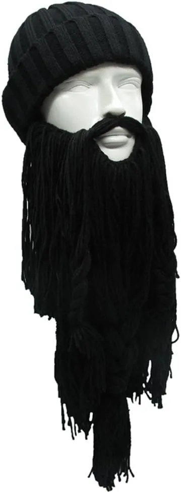 YEKEYI Wig Beard Hats Handmade Knit Warm Winter Caps Ski Funny Mask Beanie for Men Women YEKEYI