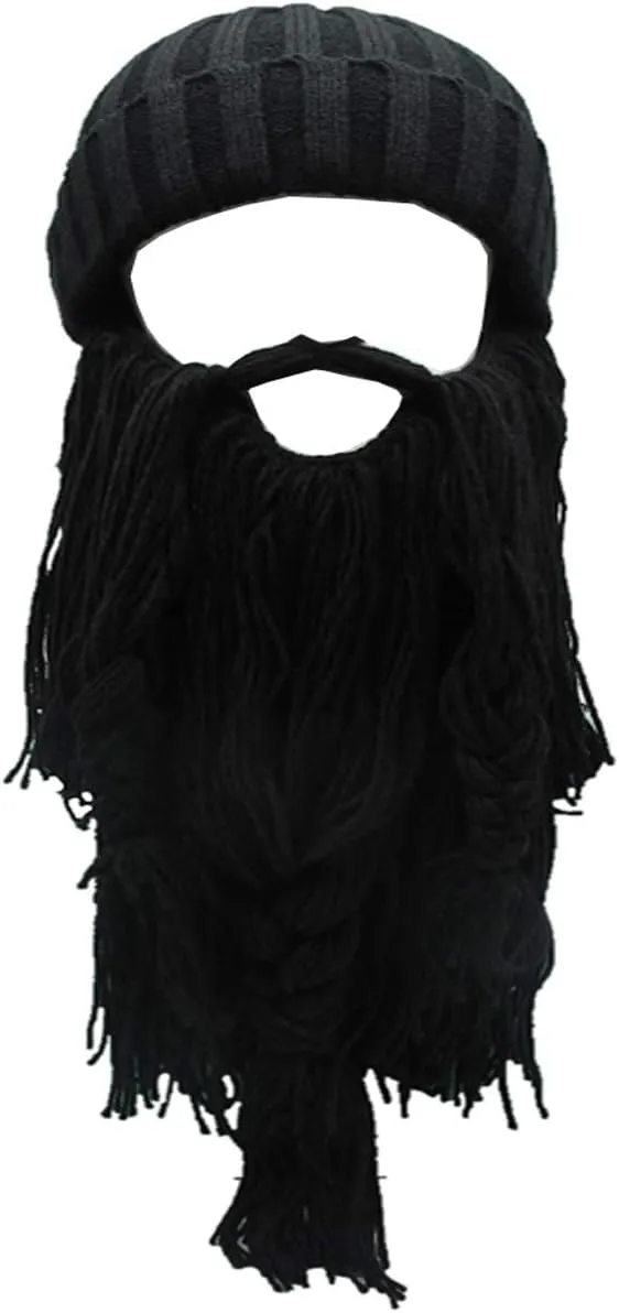 YEKEYI Wig Beard Hats Handmade Knit Warm Winter Caps Ski Funny Mask Beanie for Men Women YEKEYI