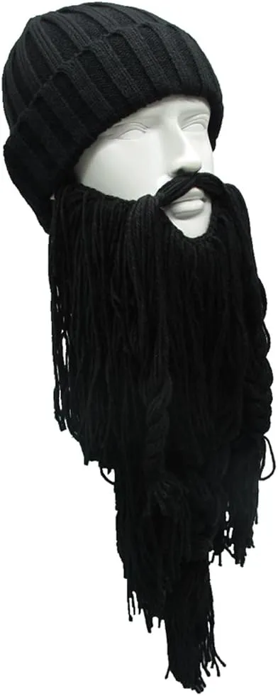 YEKEYI Wig Beard Hats Handmade Knit Warm Winter Caps Ski Funny Mask Beanie for Men Women YEKEYI