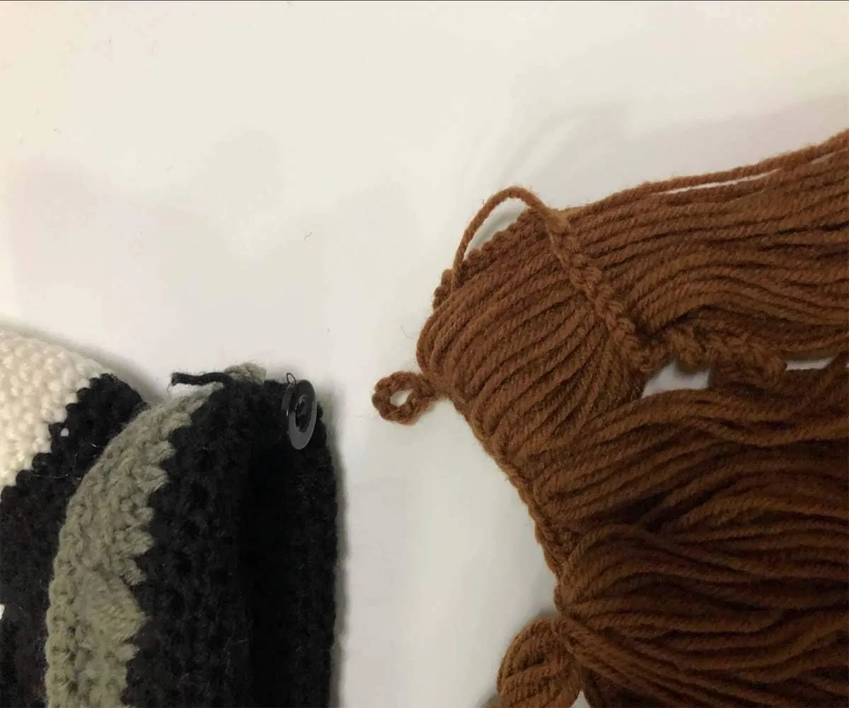 YEKEYI Wig Beard Hats Handmade Knit Warm Winter Caps Ski Funny Mask Beanie for Men Women YEKEYI