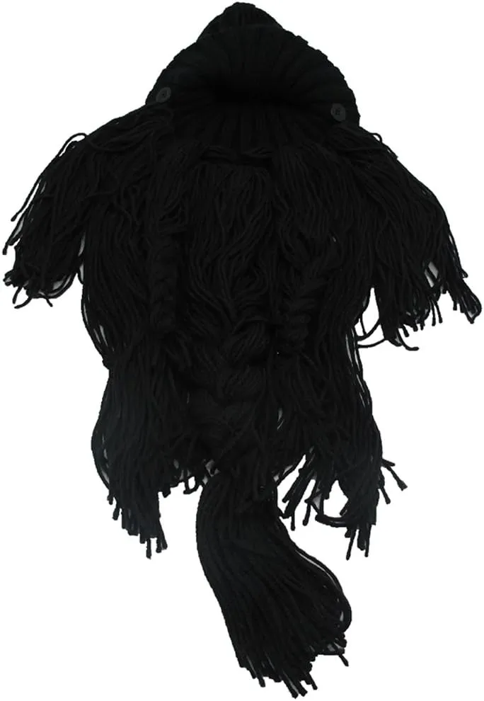YEKEYI Wig Beard Hats Handmade Knit Warm Winter Caps Ski Funny Mask Beanie for Men Women YEKEYI