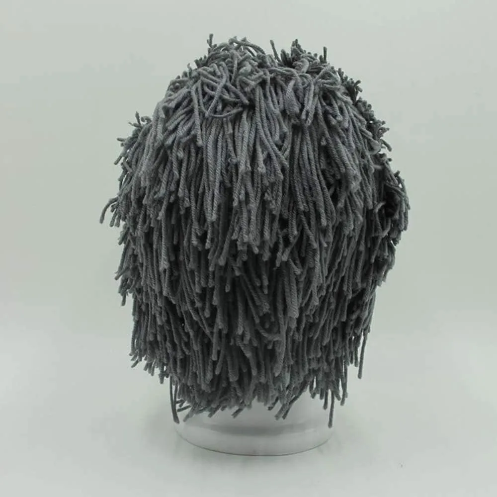 YEKEYI Wig Beard Hats Handmade Knit Warm Winter Caps Ski Funny Mask Beanie for Men Women YEKEYI