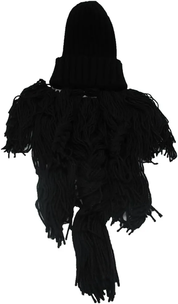 YEKEYI Wig Beard Hats Handmade Knit Warm Winter Caps Ski Funny Mask Beanie for Men Women YEKEYI