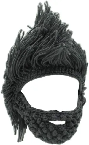 YEKEYI Wig Beard Hats Handmade Knit Warm Winter Caps Ski Funny Mask Beanie for Men Women YEKEYI