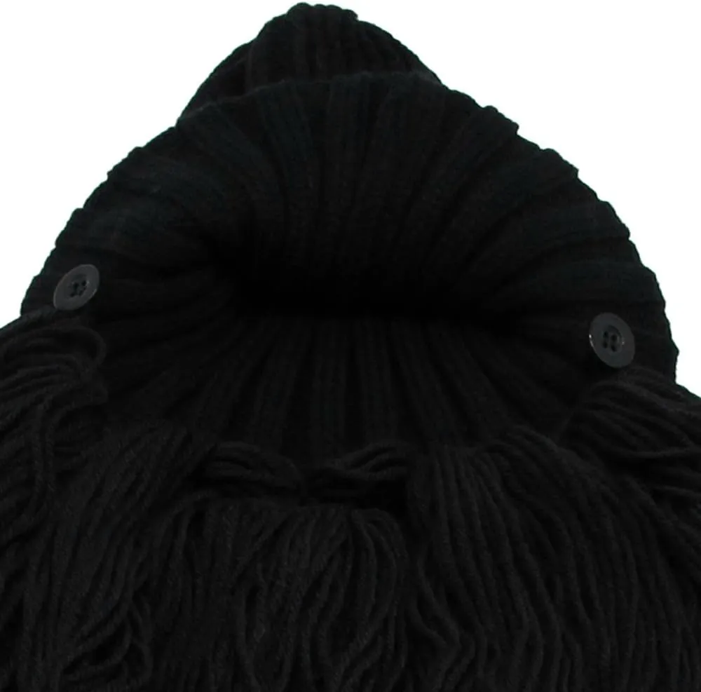 YEKEYI Wig Beard Hats Handmade Knit Warm Winter Caps Ski Funny Mask Beanie for Men Women YEKEYI