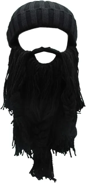 YEKEYI Wig Beard Hats Handmade Knit Warm Winter Caps Ski Funny Mask Beanie for Men Women YEKEYI