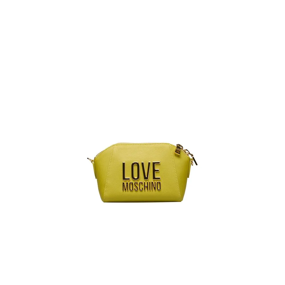Yellow Polyethylene Women Crossbody Bag