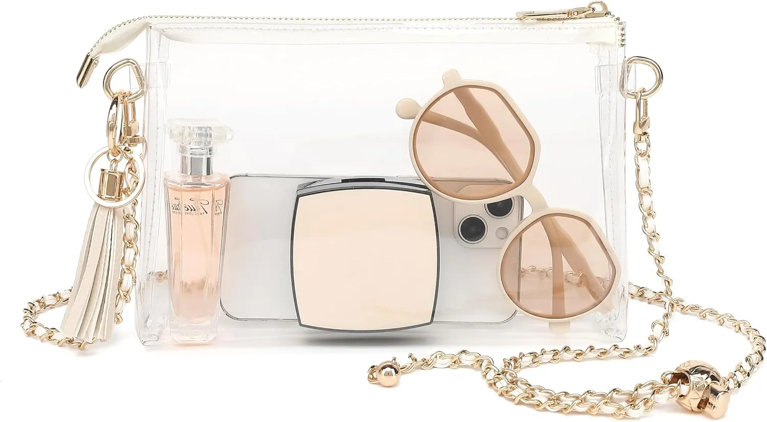 YGR Womens Clear Bag for Stadium Events Small Crossbody Purse for Concert, Party Sports Events Stadium Approved