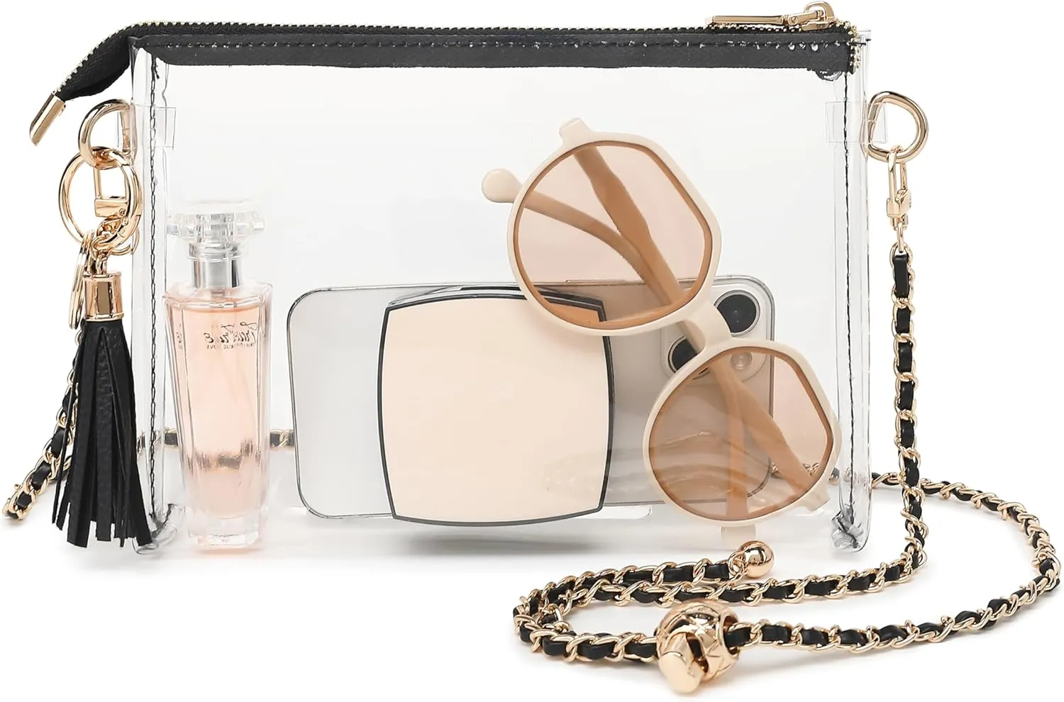 YGR Womens Clear Bag for Stadium Events Small Crossbody Purse for Concert, Party Sports Events Stadium Approved