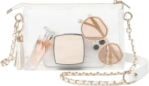 YGR Womens Clear Bag for Stadium Events Small Crossbody Purse for Concert, Party Sports Events Stadium Approved