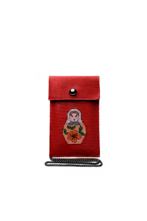 Yuliya in Red Slim Pouch