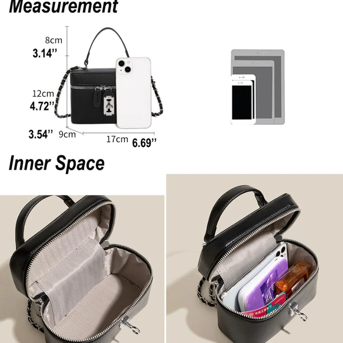 YXBQueen Crossbody Bag for Women Small Top-Handle Pouch Purse Designer Shoulder Handbag Luxury Leather Crossbody Purses
