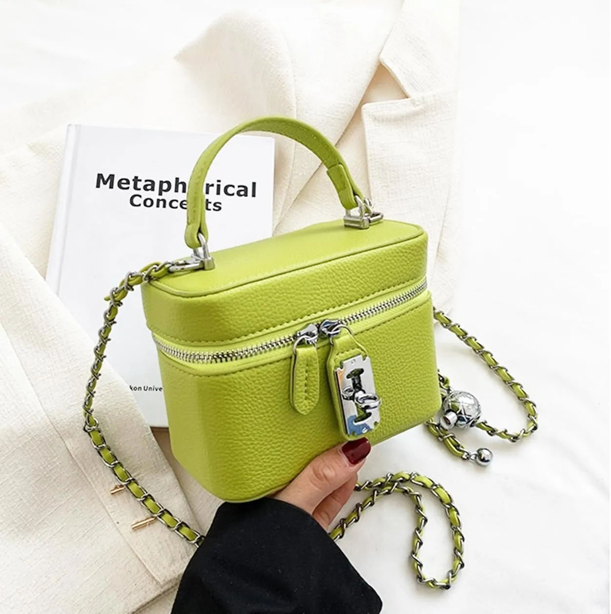 YXBQueen Crossbody Bag for Women Small Top-Handle Pouch Purse Designer Shoulder Handbag Luxury Leather Crossbody Purses