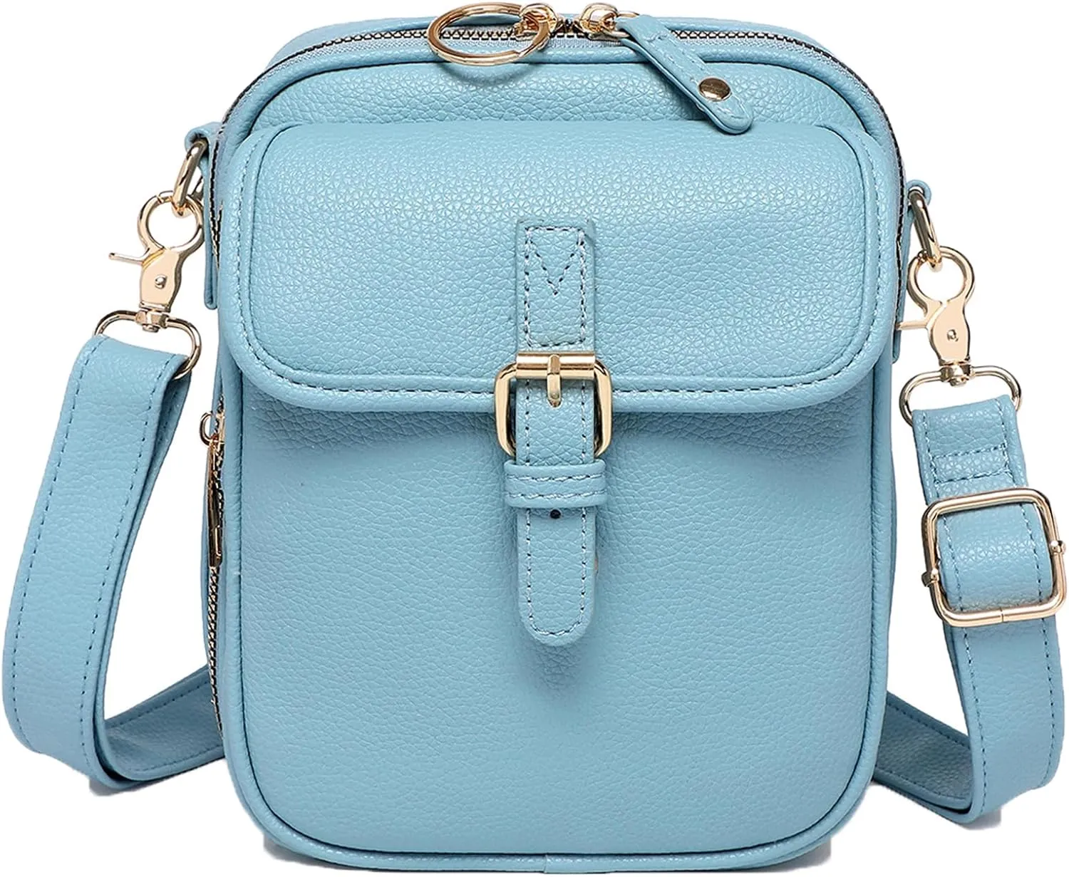 Zealburst Crossbody Leather Bag, Urvashi Crossbody Bag,Urvashi Vintage Double Layer Large Capacity Mini Cross Body Bags