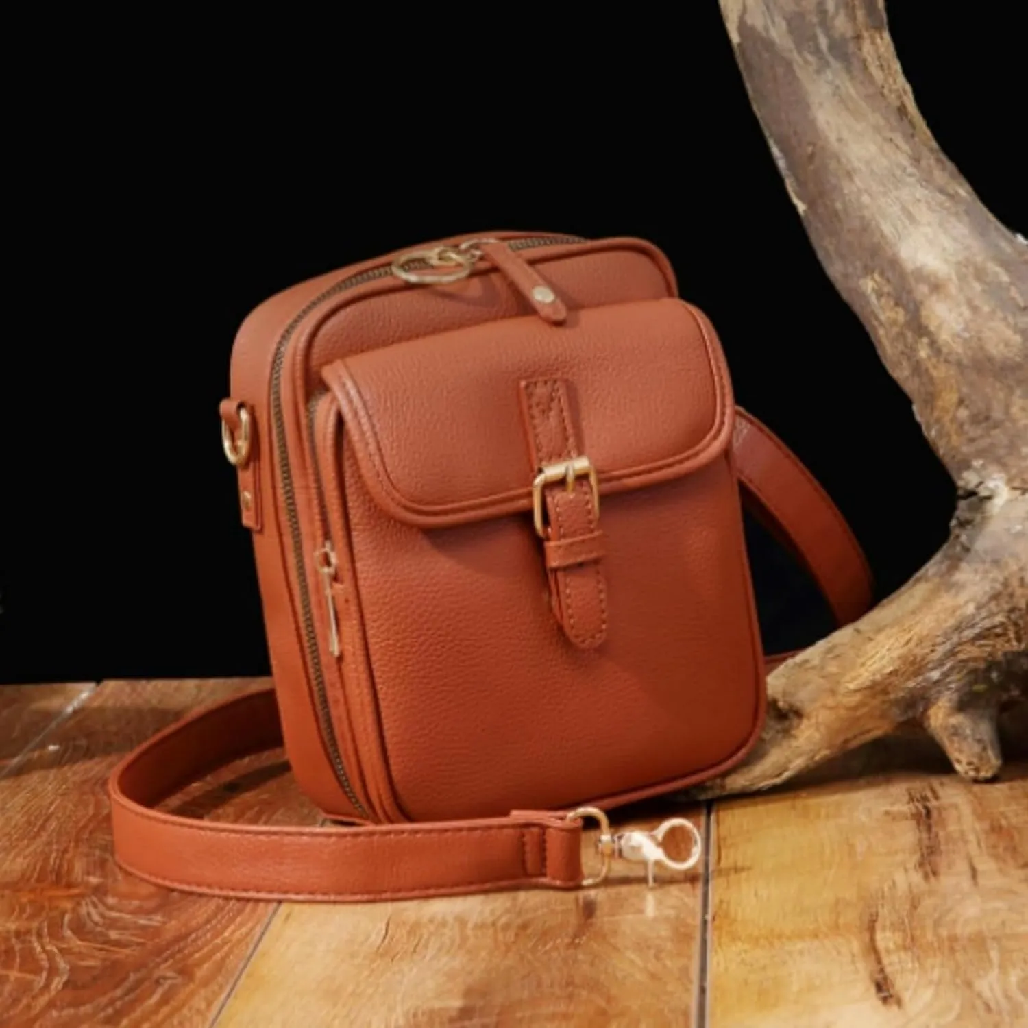 Zealburst Crossbody Leather Bag, Urvashi Crossbody Bag,Urvashi Vintage Double Layer Large Capacity Mini Cross Body Bags