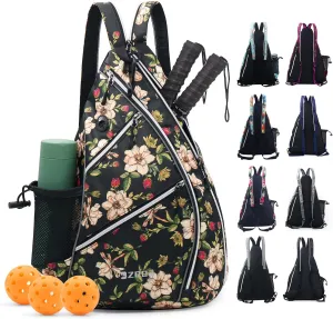 ZOEA Pickleball Bag - Adjustable Backpack with Water Bottle Holder for Men and Women